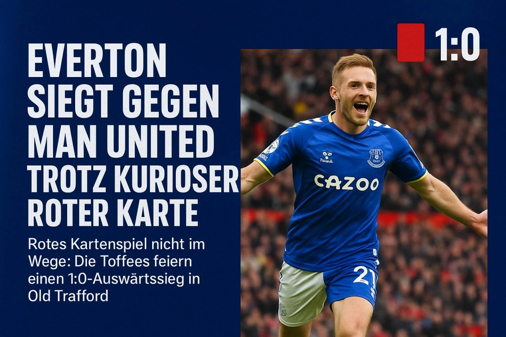 Everton siegt gegen Man United trotz kurioser Roter Karte