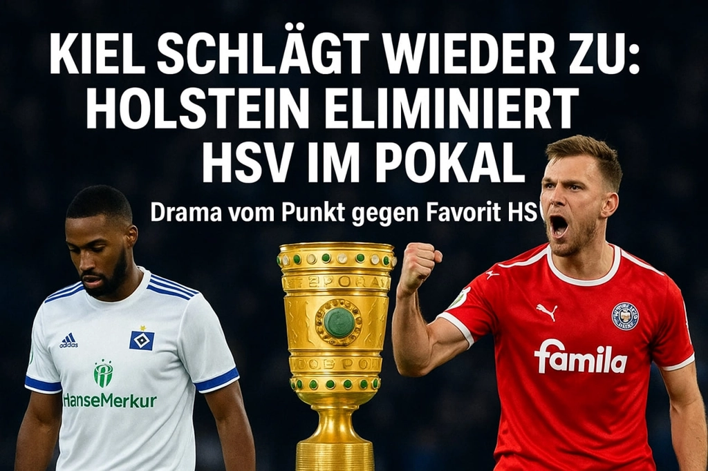 Kiel schlägt wieder zu: Holstein eliminiert HSV im Pokal