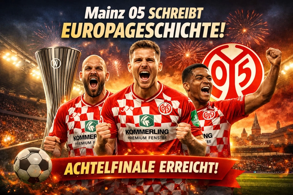 Mainz 05 erstmals im Achtelfinale