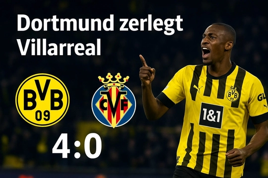 BVB zeigt Stärke – 4:0 gegen Villarreal