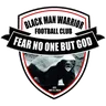 Black Man Warrior logo small